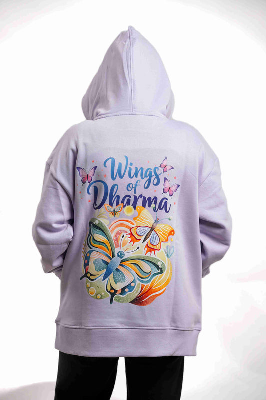 Wings of Dharma Unisex Hoodie Lilac